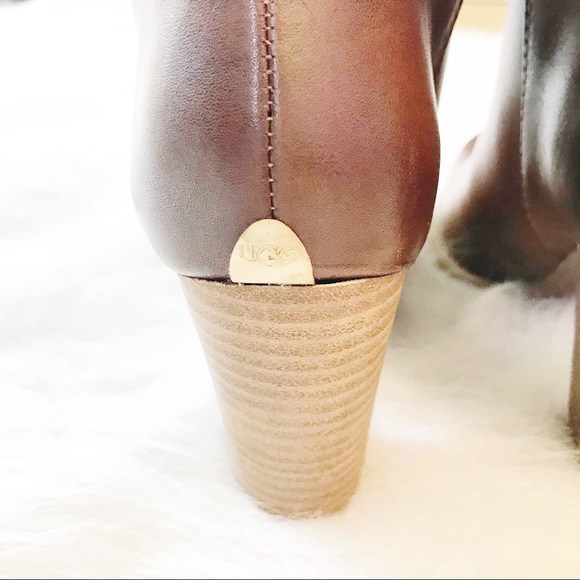 Ugg Australia Ava Exposed Fur Tall Boots Size 6 - Picture 3 of 5